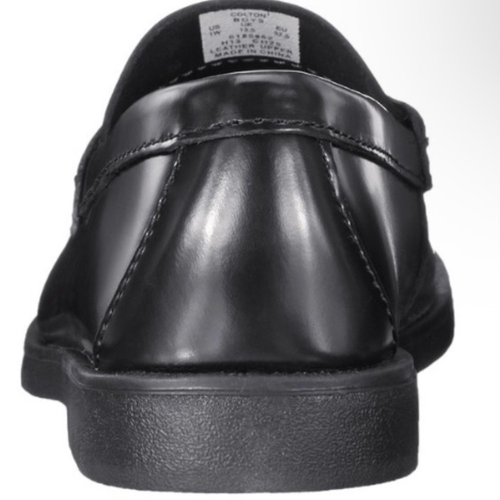 Sperry Top-Sider ‘Colton’ Boys Black Leather Loafers Size 1.5M - Picture 12 of 13